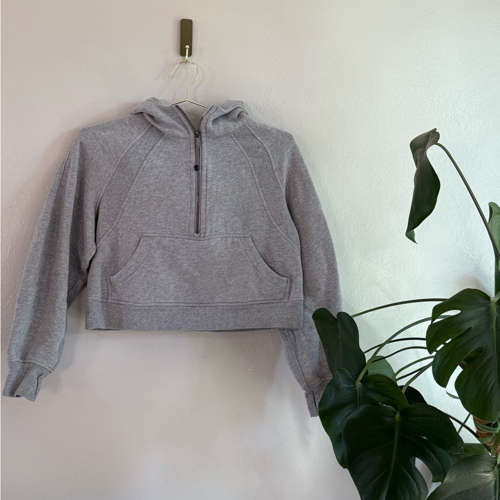 Lululemon Cropped Half-Zip Scuba Hoodie